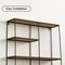 Vintiquewise Modern Decorative Wall Shelf - Stylish Multi-Functional Metal Display for Entryways, Bathrooms, Bedrooms, Living Rooms, and Offices